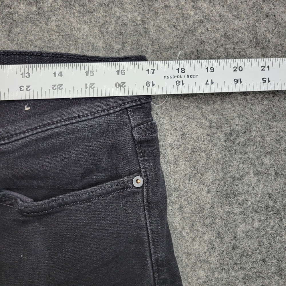 Madewell Jeans Womens 33x34 Black Denim Slim Fit Boho Streetwear Grunge Festival - Picture 8 of 14